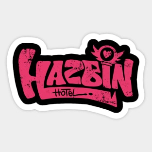 Hazbin hotel - typography retro Sticker